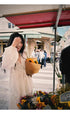 Women Lace Tie Lantern Sleeves Loose Tops